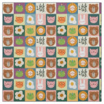 Playful Animal Friends Patchwork Pattern with Cute Fabric