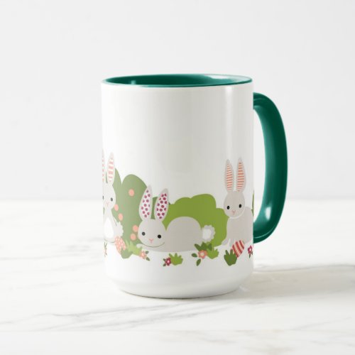 Playful Baby Bunnies Easter Mug