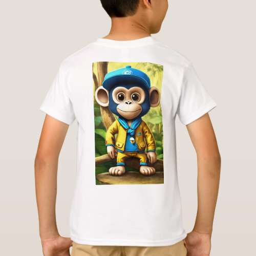 Playful Baby Monkey T_Shirts