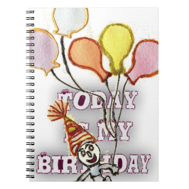 Playful Birthday Greeting: Happy Birthday Bro. Notebook (Front)