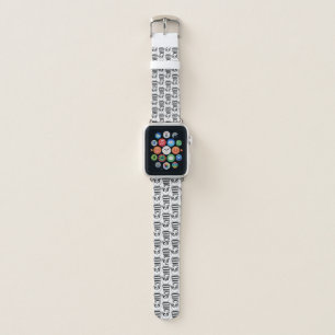 Playful Black and White Panda Art Apple Watch Band