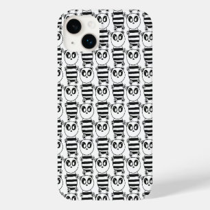 Playful Black and White Panda Art Case-Mate iPhone 14 Plus Case