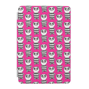 Playful Black and White Panda Art iPad Mini Cover
