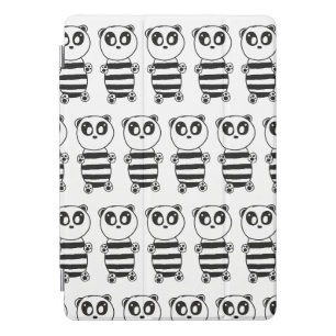 Playful Black and White Panda Art iPad Pro Cover