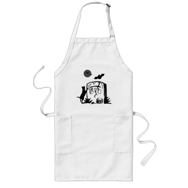 Playful Black Cat Apron (Front)