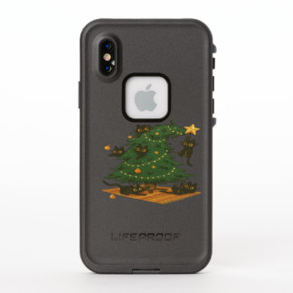 Playful Black Cats Wrecking Christmas Tree – Funny