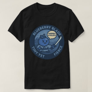 Playful Blueberry Samurai Power  T-Shirt