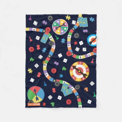 Playful Board Game Pattern Blanket