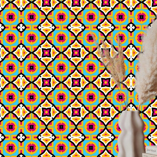 Playful Bold Colored Geometric Pattern