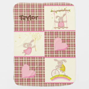 Playful Bunnies Baby Blanket