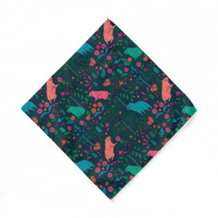 Playful Capybara in the Forest – Tropical Seamless Bandana