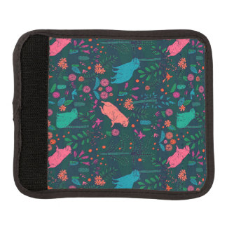 Playful Capybara in the Forest – Tropical Seamless Luggage Handle Wrap