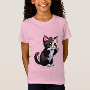 Playful Cartoon Kitten T-Shirt