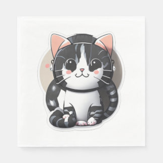 Playful Cat Design 1 Napkins