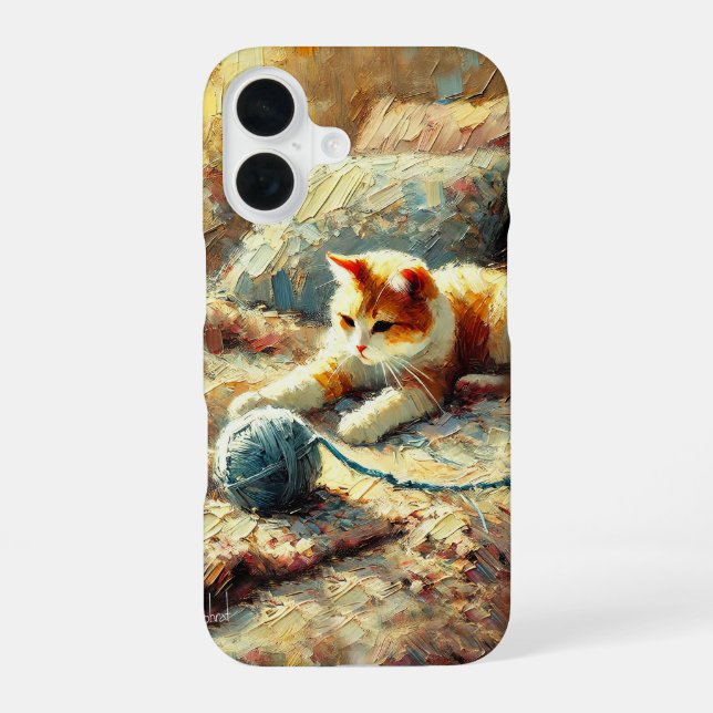 Playful cat iphone case (Back)