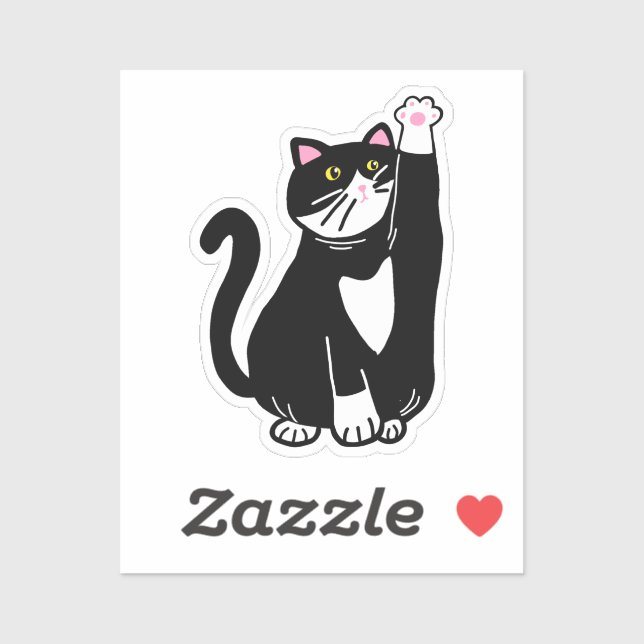 Playful Cat Sticker (Sheet)