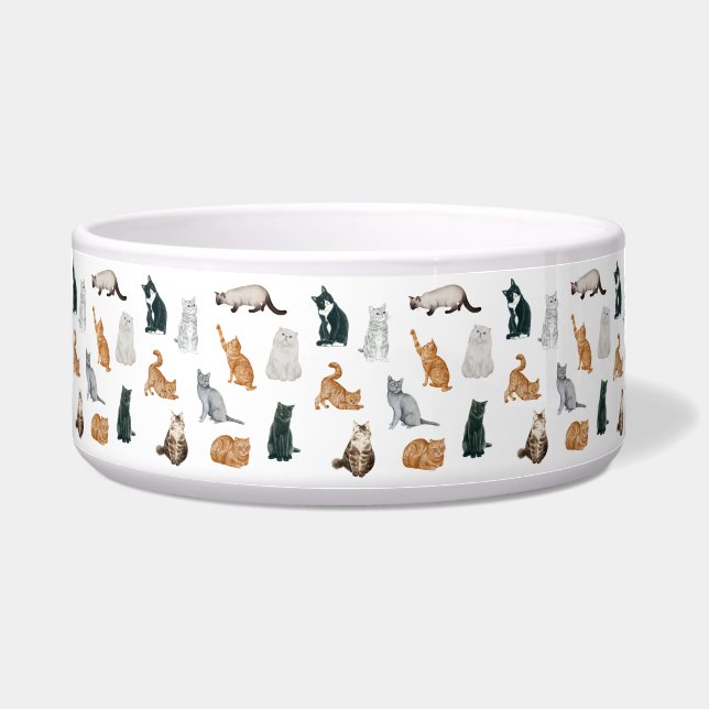 Playful Cats Bowl (Front)