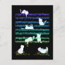 Playful Cats Colorful Music Notes Composer Cat
