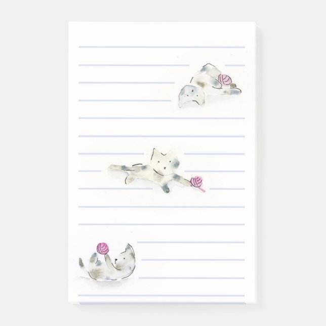 Playful Cats Post-it Notes (Front)