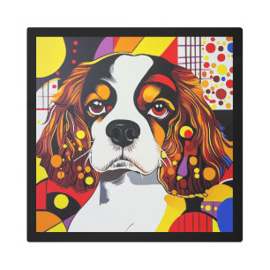 Playful Cavalier Spaniel Pop Art