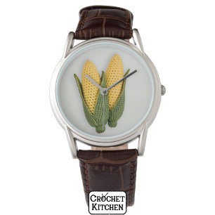 Playful Chic Grandma's Garden Modern Crochet Corn Watch