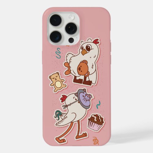 PLAYFUL CHICKEN ANIMALS  iPhone 15 PRO MAX CASE