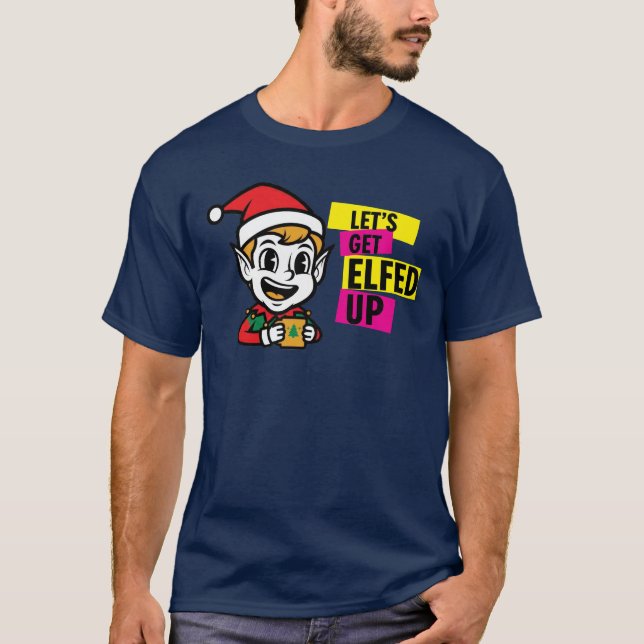 Playful Christmas Elf T-Shirt (Front)