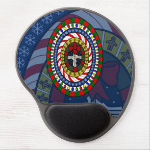 Playful Christmas Gel Mousepad