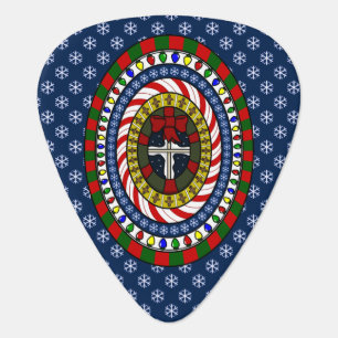Playful Christmas Guitar Pick
