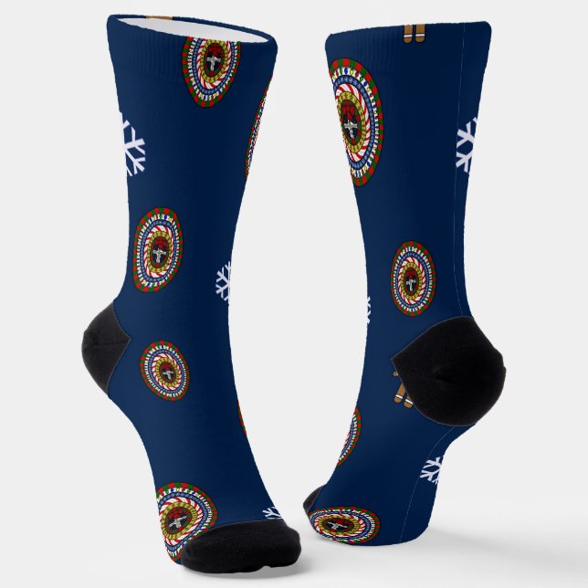 Playful Christmas Socks (Angled)