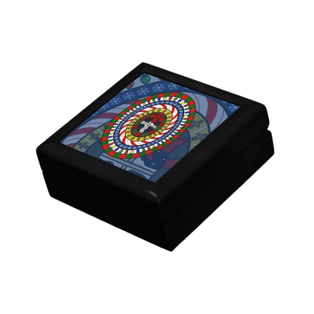 Playful Christmas Tile Box (Side)