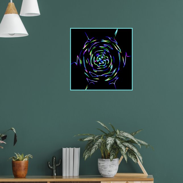 Playful Colorful Pattern Poster (Living Room 1)