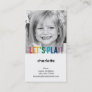 Playful Colors Mommy Card / Play Date Card