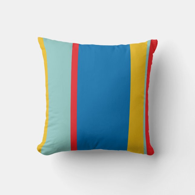 Playful colors throw pillow (Front)
