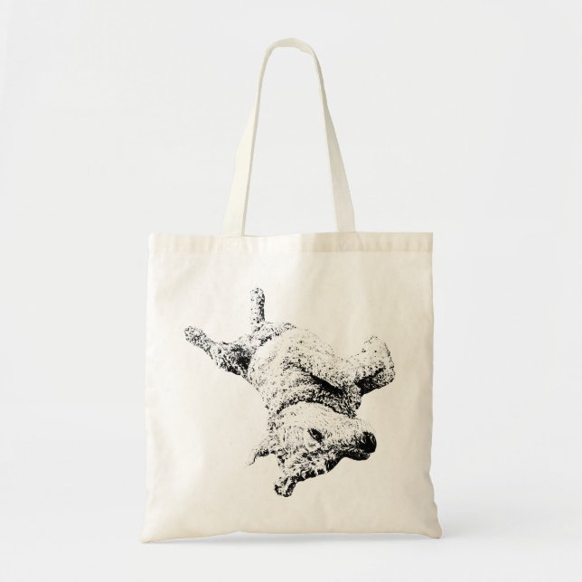 Playful Companion in Line Tote Bag (Front)