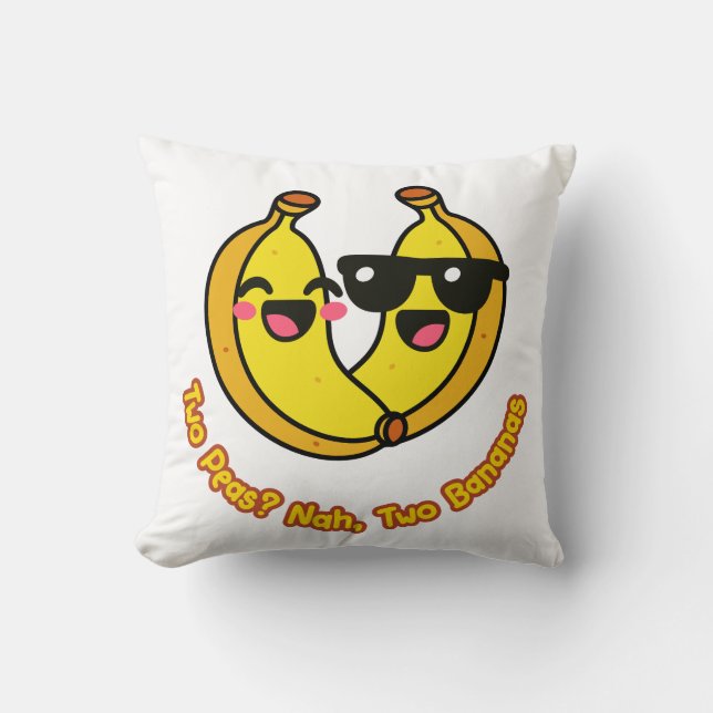 Playful Couple Cartoon – Unique Gifts & Apparel Throw Pillow (Front)