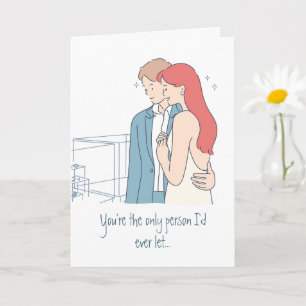 Playful Couple Valentine Card – For Him