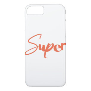 Playful, creative, cool trendy red design of Super iPhone 8/7 Case