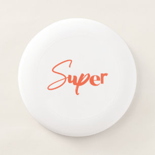 Playful, creative, cool trendy red design of Super Wham-O Frisbee