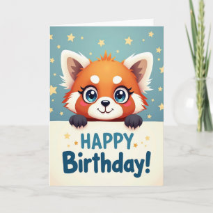 Playful Creature Birthday Card