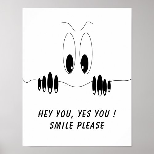 Playful Curiosity Eyes Poster _ Smile