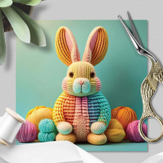 Playful Cute Bunny Easter Holiday Card