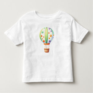 Playful Cute Hot Air Balloon Toddler T-shirt