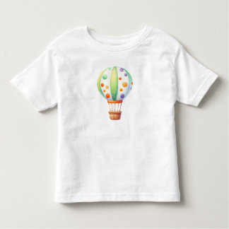 Playful Cute Hot Air Balloon Toddler T-shirt