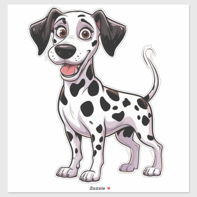 Playful Dalmatian Puppy Sticker (Sheet)