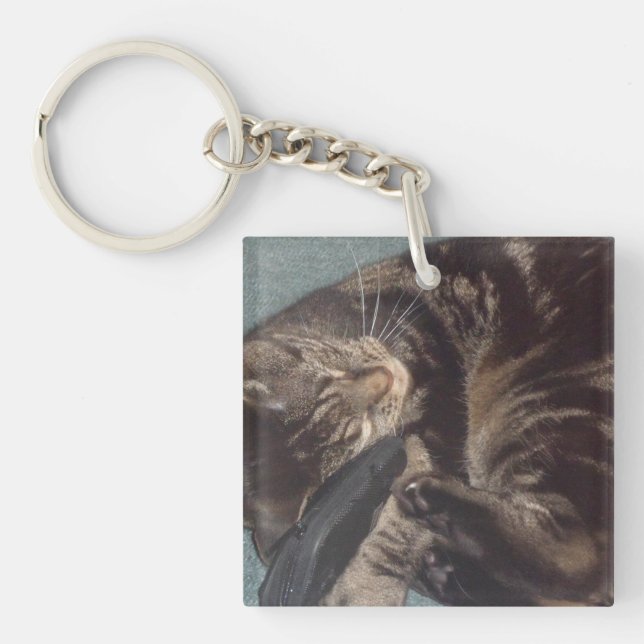 Playful Dave Square (double-sided) Keychain (Front)