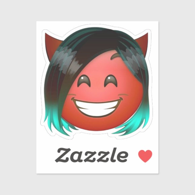 : Playful Devil Emoji Sticker (Sheet)