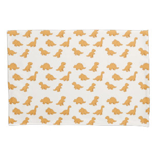 Playful Dinosaur Chicken Nugget Soft Kids Bedtime Pillow Case