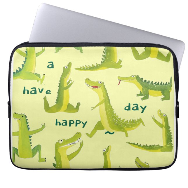 Playful Dinosaurs Electronics Bag (Front)