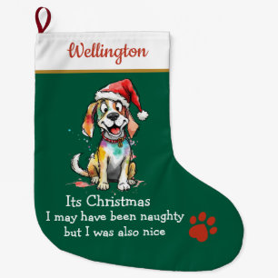 Playful Dog Christmas Stocking – Cute Festive